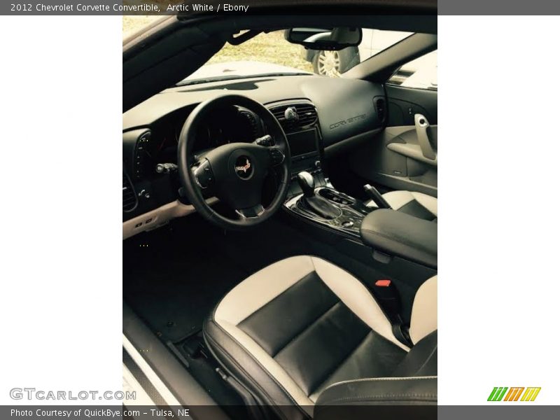 Arctic White / Ebony 2012 Chevrolet Corvette Convertible