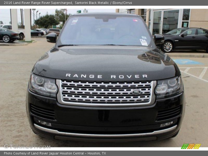 Santorini Black Metallic / Ebony/Cirrus 2016 Land Rover Range Rover Supercharged
