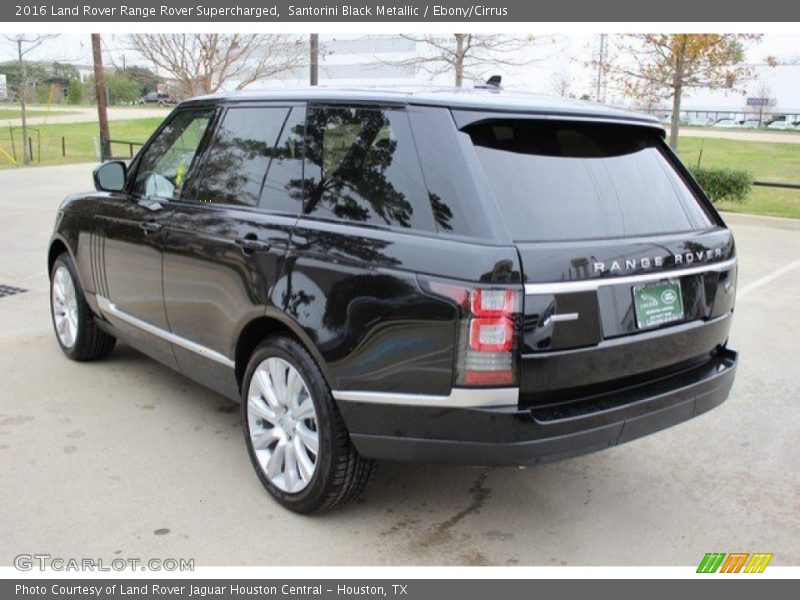 Santorini Black Metallic / Ebony/Cirrus 2016 Land Rover Range Rover Supercharged