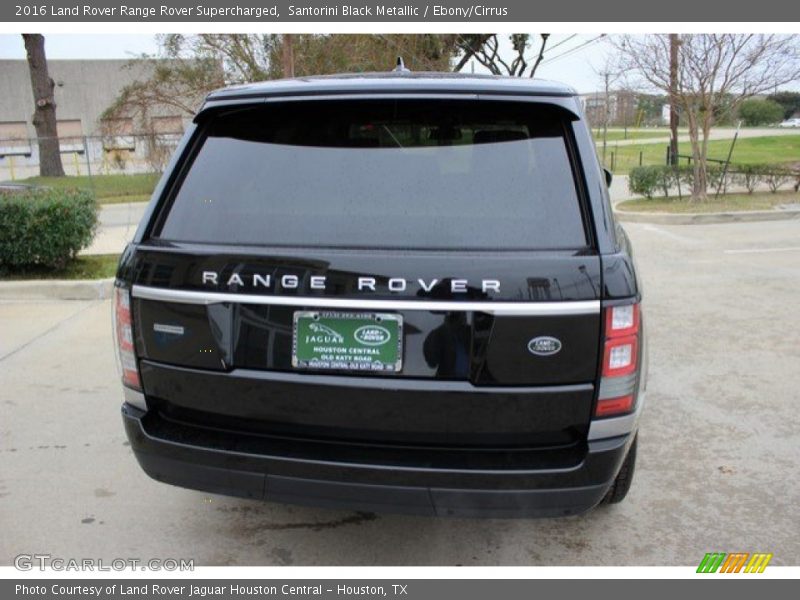 Santorini Black Metallic / Ebony/Cirrus 2016 Land Rover Range Rover Supercharged