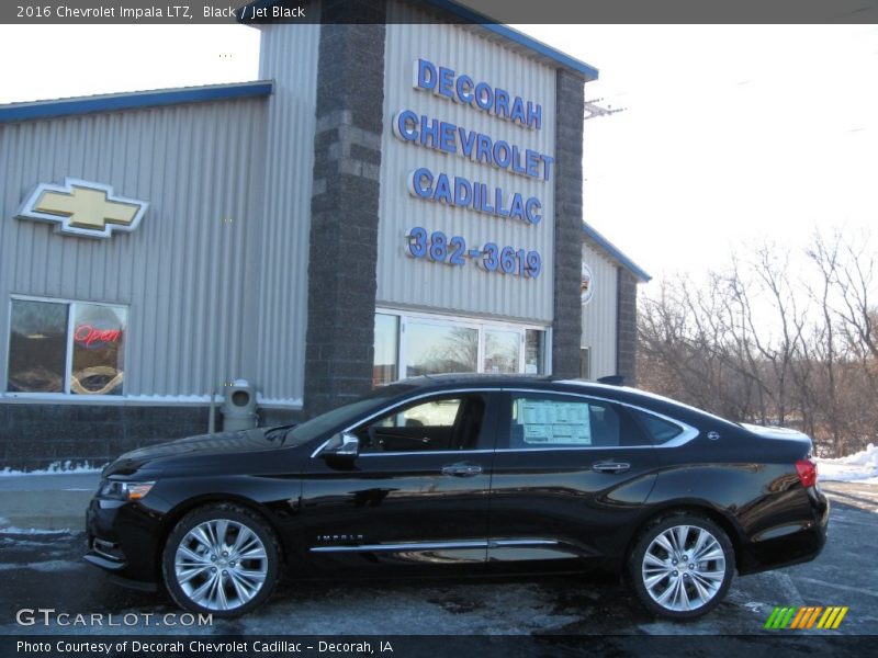 Black / Jet Black 2016 Chevrolet Impala LTZ