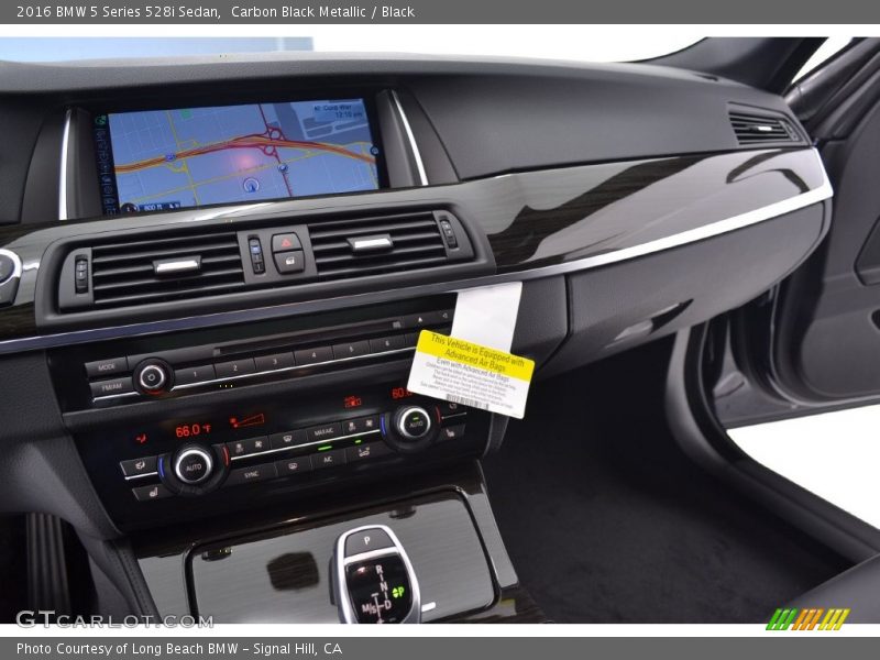 Carbon Black Metallic / Black 2016 BMW 5 Series 528i Sedan