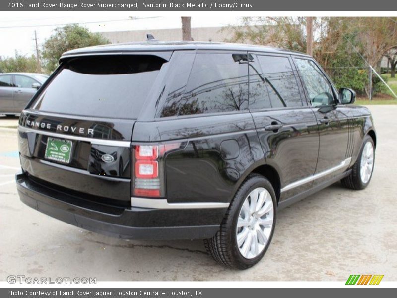 Santorini Black Metallic / Ebony/Cirrus 2016 Land Rover Range Rover Supercharged