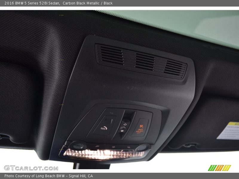 Carbon Black Metallic / Black 2016 BMW 5 Series 528i Sedan