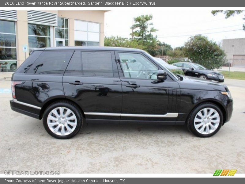 Santorini Black Metallic / Ebony/Cirrus 2016 Land Rover Range Rover Supercharged