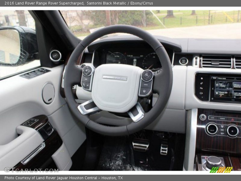 Santorini Black Metallic / Ebony/Cirrus 2016 Land Rover Range Rover Supercharged