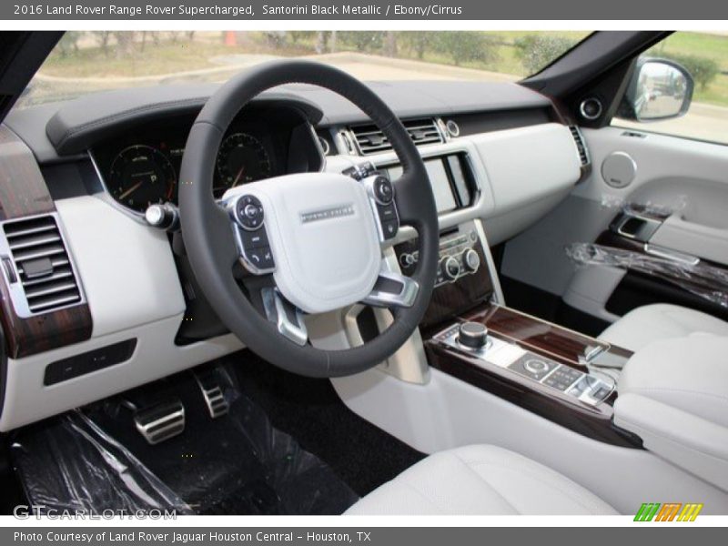 Santorini Black Metallic / Ebony/Cirrus 2016 Land Rover Range Rover Supercharged