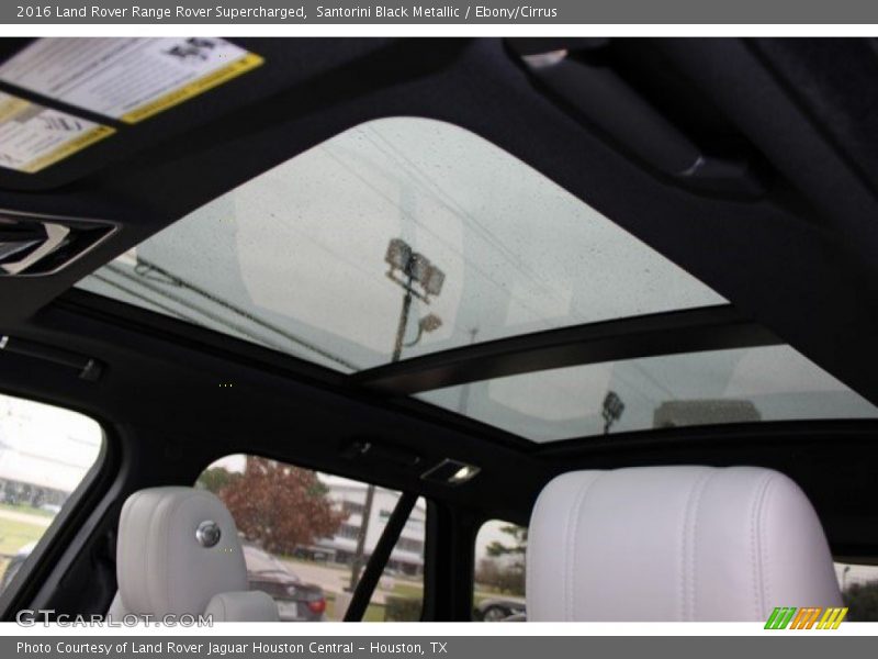 Santorini Black Metallic / Ebony/Cirrus 2016 Land Rover Range Rover Supercharged