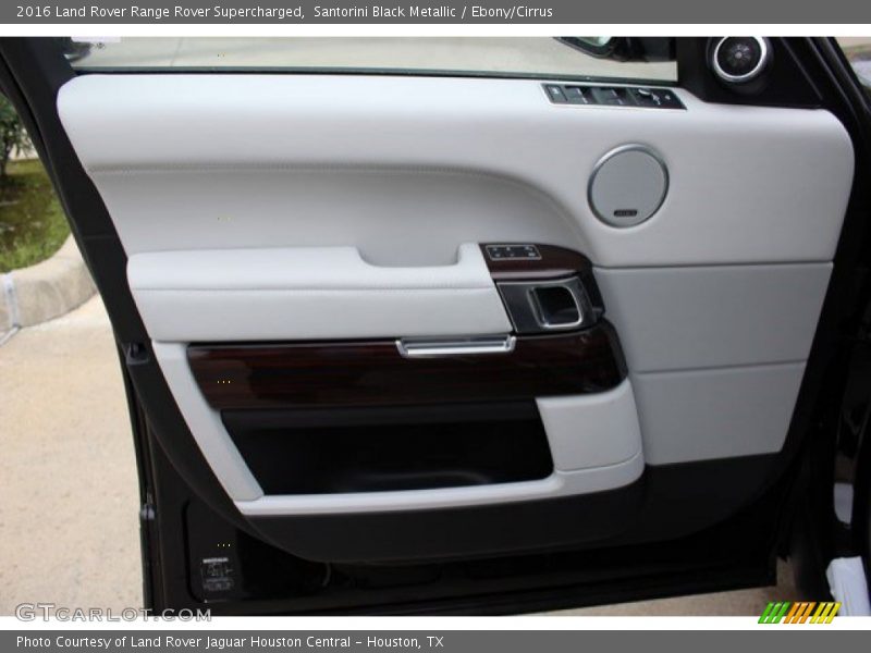 Santorini Black Metallic / Ebony/Cirrus 2016 Land Rover Range Rover Supercharged