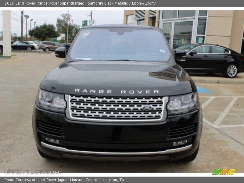 Santorini Black Metallic / Ebony/Ebony 2016 Land Rover Range Rover Supercharged