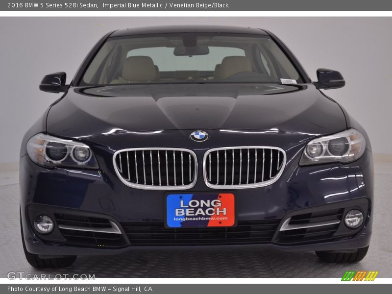 Imperial Blue Metallic / Venetian Beige/Black 2016 BMW 5 Series 528i Sedan