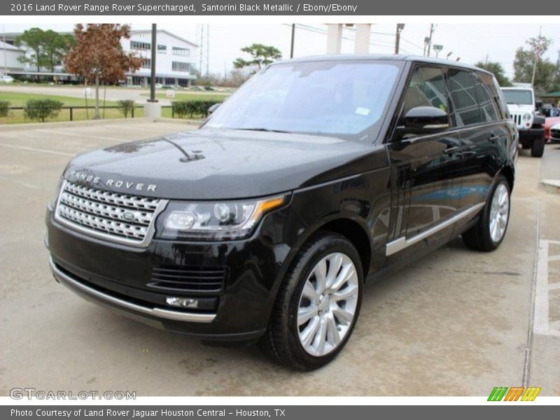 Santorini Black Metallic / Ebony/Ebony 2016 Land Rover Range Rover Supercharged