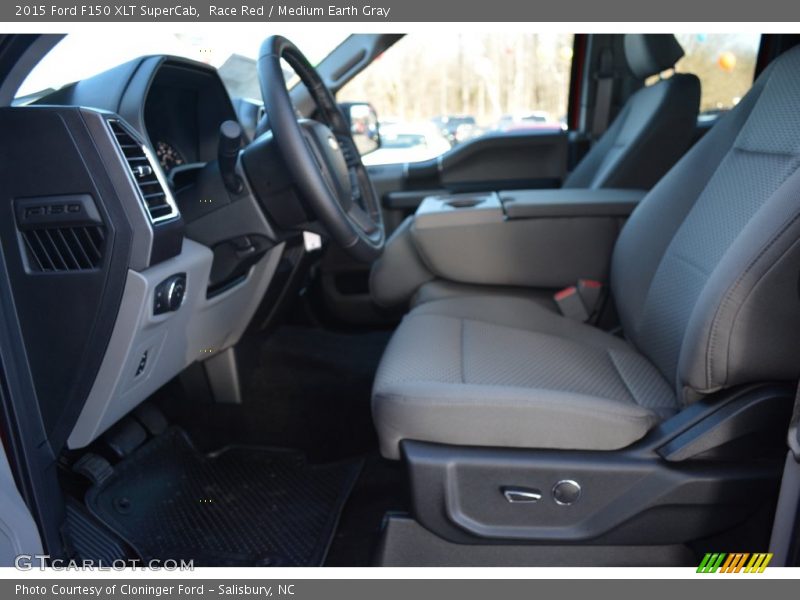 Race Red / Medium Earth Gray 2015 Ford F150 XLT SuperCab