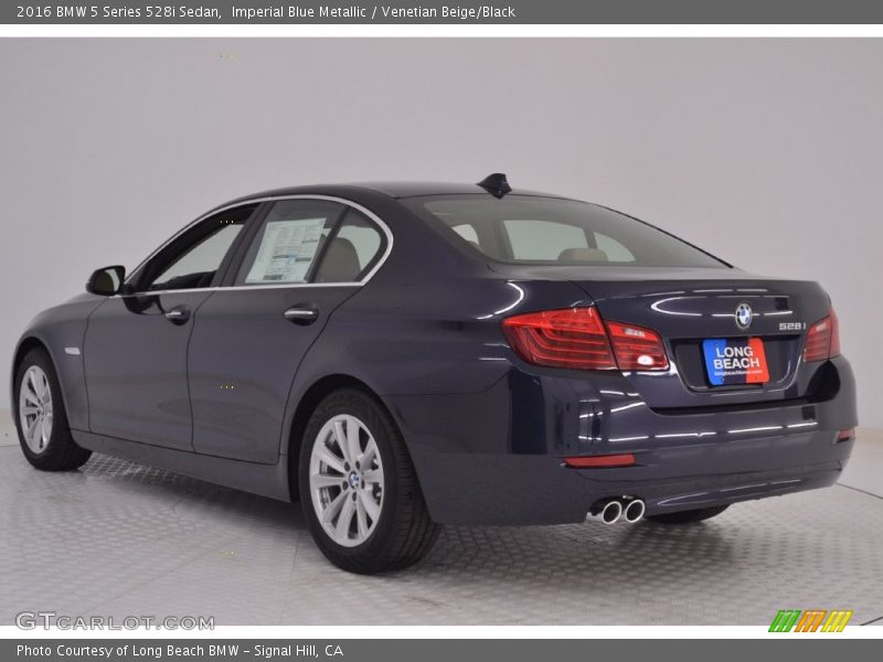 Imperial Blue Metallic / Venetian Beige/Black 2016 BMW 5 Series 528i Sedan