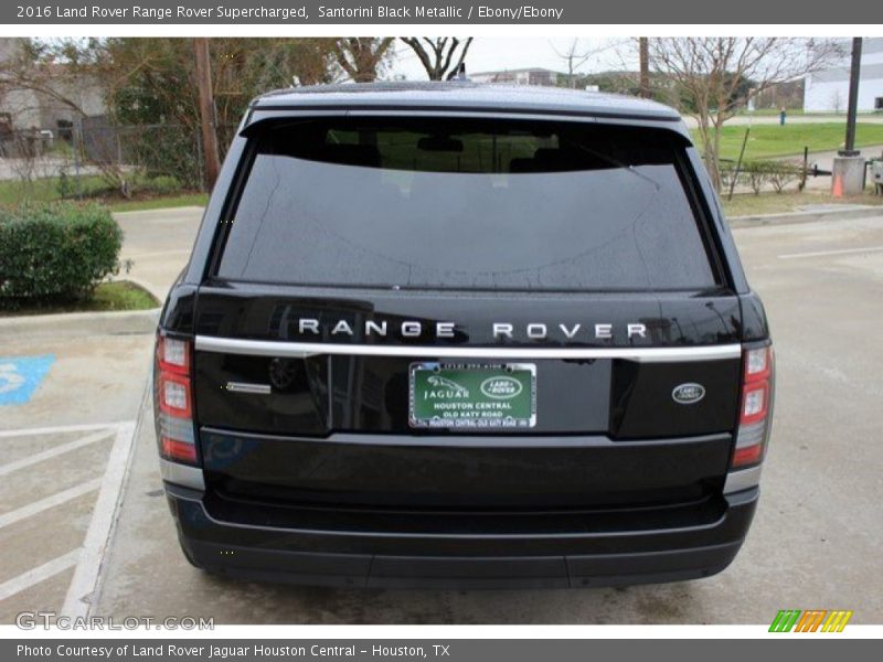 Santorini Black Metallic / Ebony/Ebony 2016 Land Rover Range Rover Supercharged