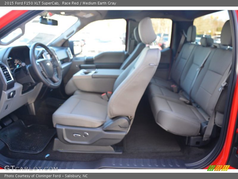 Race Red / Medium Earth Gray 2015 Ford F150 XLT SuperCab