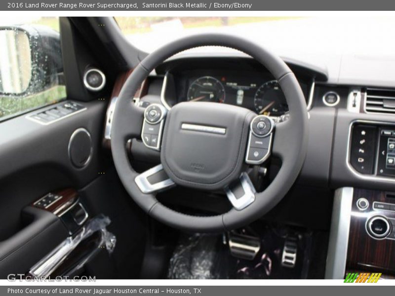 Santorini Black Metallic / Ebony/Ebony 2016 Land Rover Range Rover Supercharged