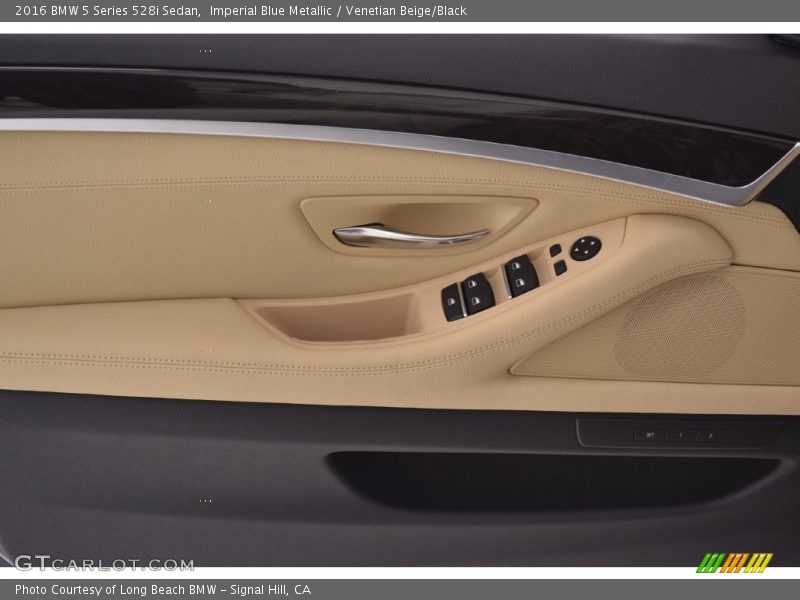 Imperial Blue Metallic / Venetian Beige/Black 2016 BMW 5 Series 528i Sedan