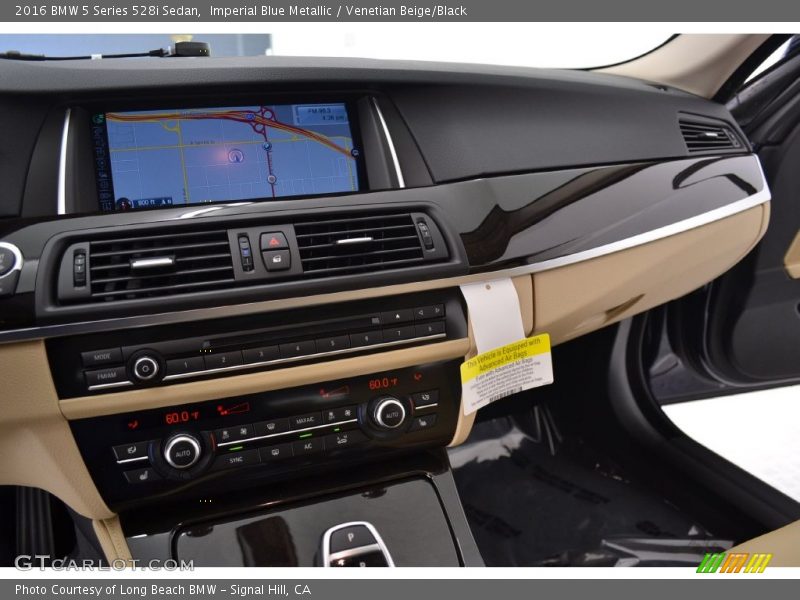 Imperial Blue Metallic / Venetian Beige/Black 2016 BMW 5 Series 528i Sedan