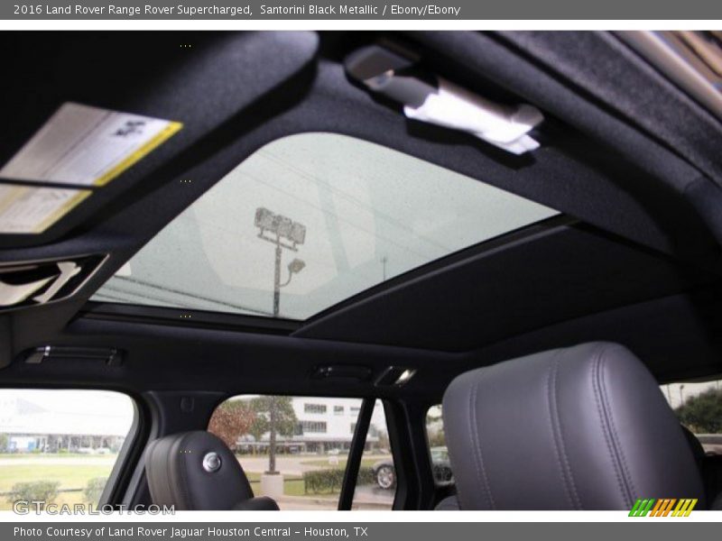 Santorini Black Metallic / Ebony/Ebony 2016 Land Rover Range Rover Supercharged