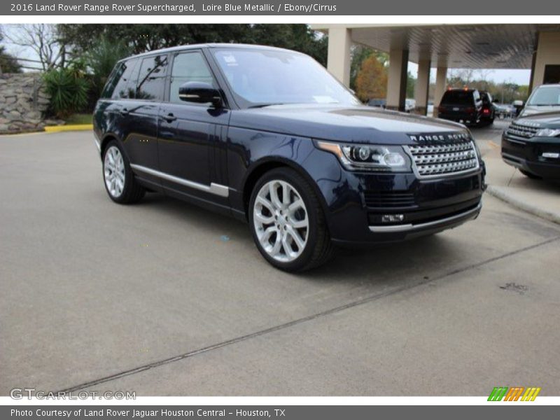 Loire Blue Metallic / Ebony/Cirrus 2016 Land Rover Range Rover Supercharged