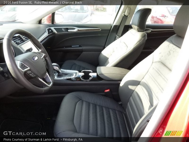Ruby Red Metallic / Charcoal Black 2016 Ford Fusion SE