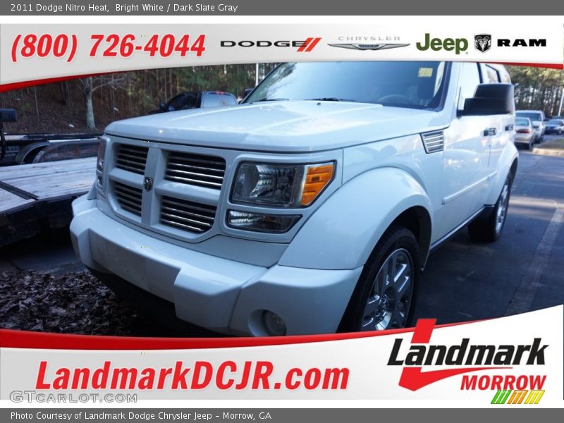 Bright White / Dark Slate Gray 2011 Dodge Nitro Heat