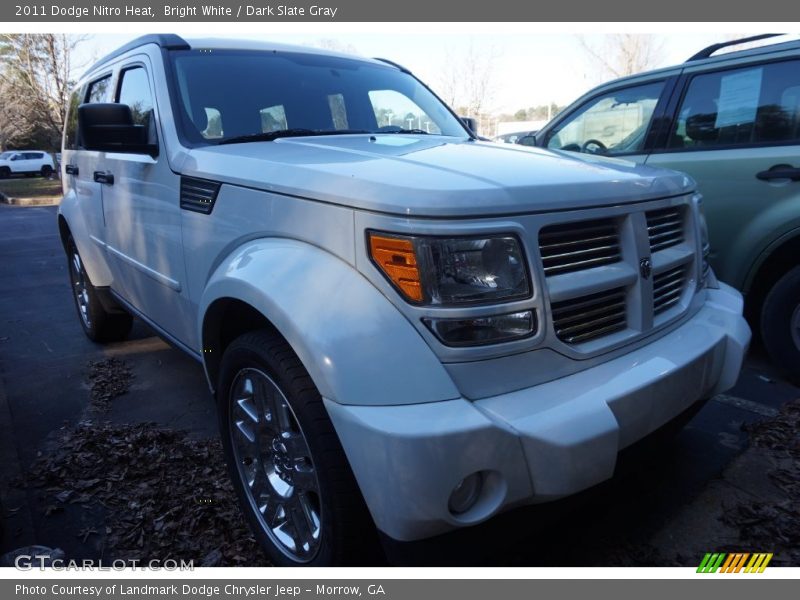 Bright White / Dark Slate Gray 2011 Dodge Nitro Heat