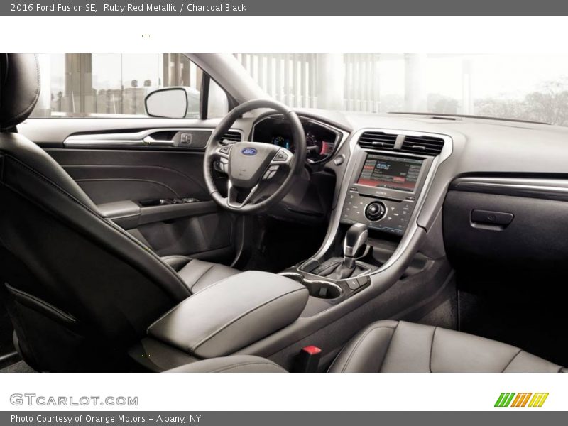 Ruby Red Metallic / Charcoal Black 2016 Ford Fusion SE