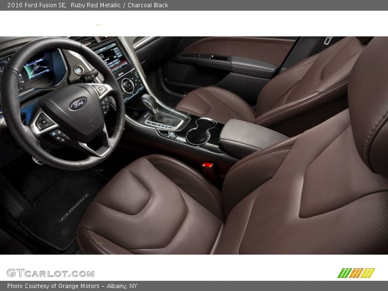 Ruby Red Metallic / Charcoal Black 2016 Ford Fusion SE
