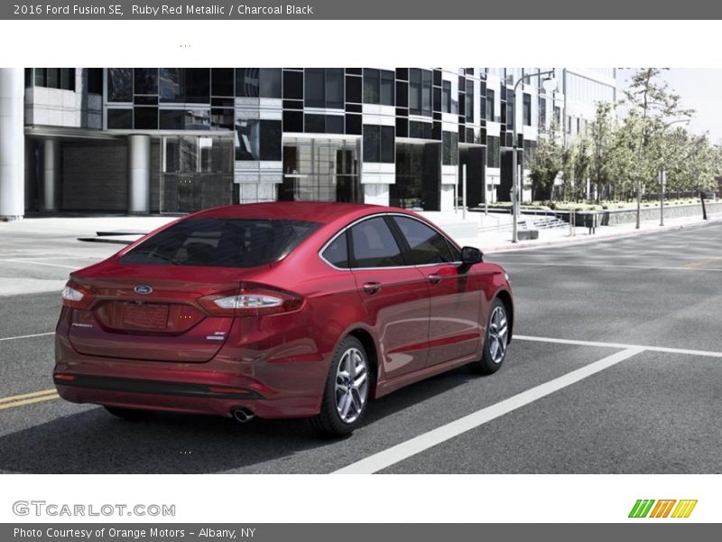 Ruby Red Metallic / Charcoal Black 2016 Ford Fusion SE