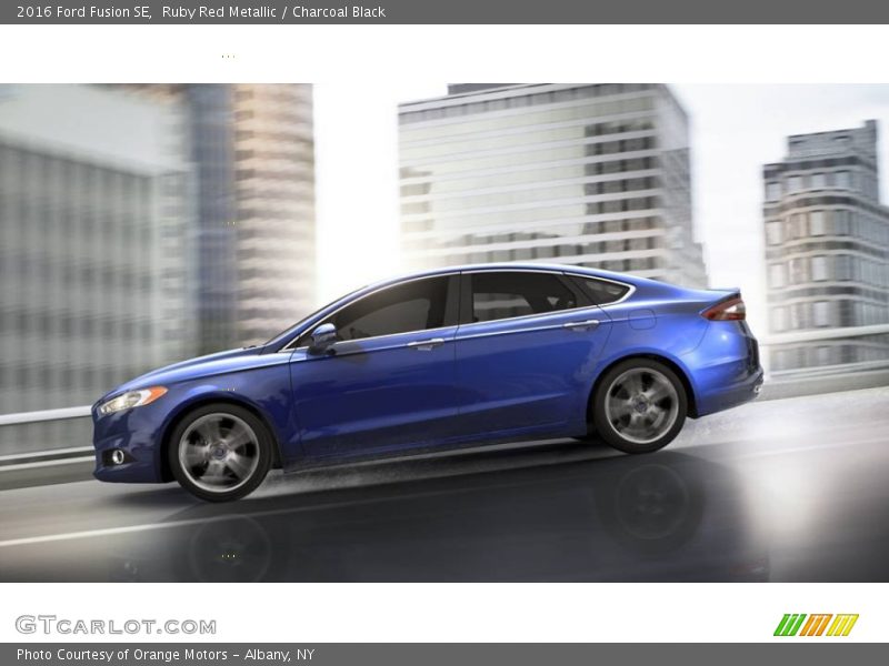 Ruby Red Metallic / Charcoal Black 2016 Ford Fusion SE