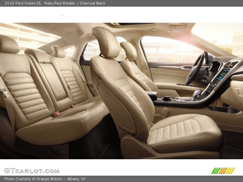 Ruby Red Metallic / Charcoal Black 2016 Ford Fusion SE