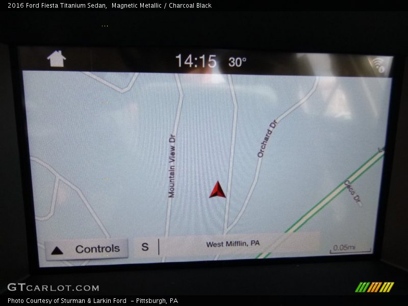 Magnetic Metallic / Charcoal Black 2016 Ford Fiesta Titanium Sedan