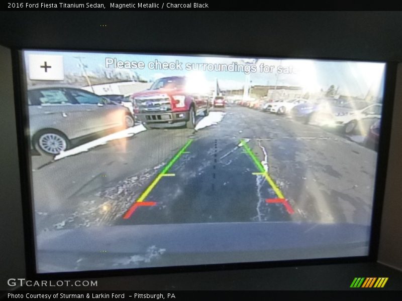 Magnetic Metallic / Charcoal Black 2016 Ford Fiesta Titanium Sedan