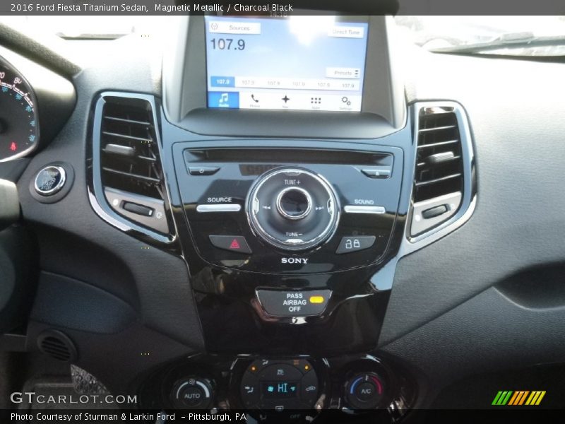 Controls of 2016 Fiesta Titanium Sedan