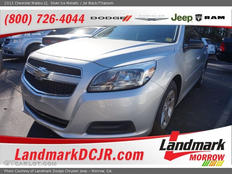 Silver Ice Metallic / Jet Black/Titanium 2013 Chevrolet Malibu LS