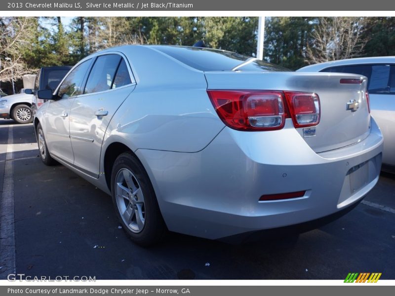 Silver Ice Metallic / Jet Black/Titanium 2013 Chevrolet Malibu LS