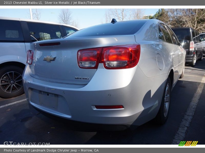 Silver Ice Metallic / Jet Black/Titanium 2013 Chevrolet Malibu LS