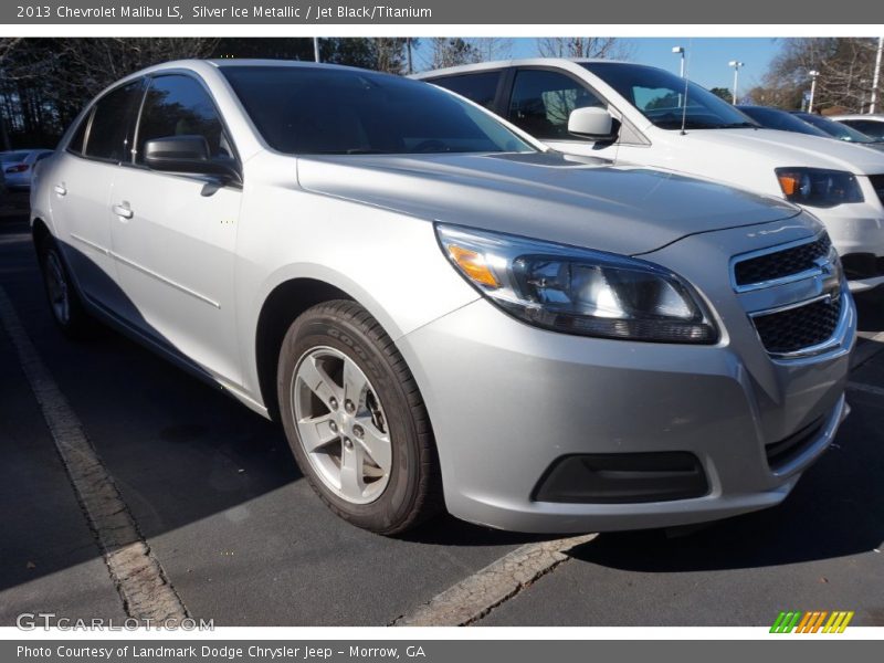 Silver Ice Metallic / Jet Black/Titanium 2013 Chevrolet Malibu LS