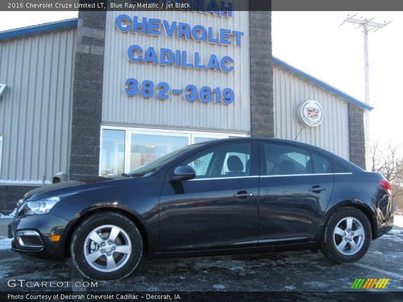 Blue Ray Metallic / Jet Black 2016 Chevrolet Cruze Limited LT