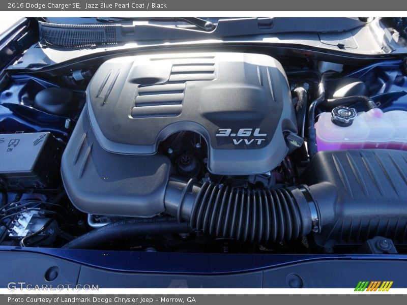 Jazz Blue Pearl Coat / Black 2016 Dodge Charger SE