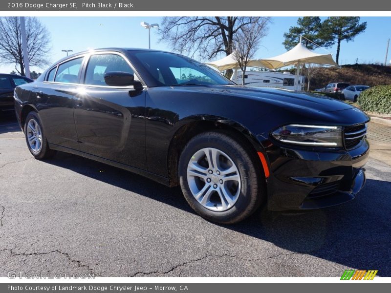 Pitch Black / Black 2016 Dodge Charger SE