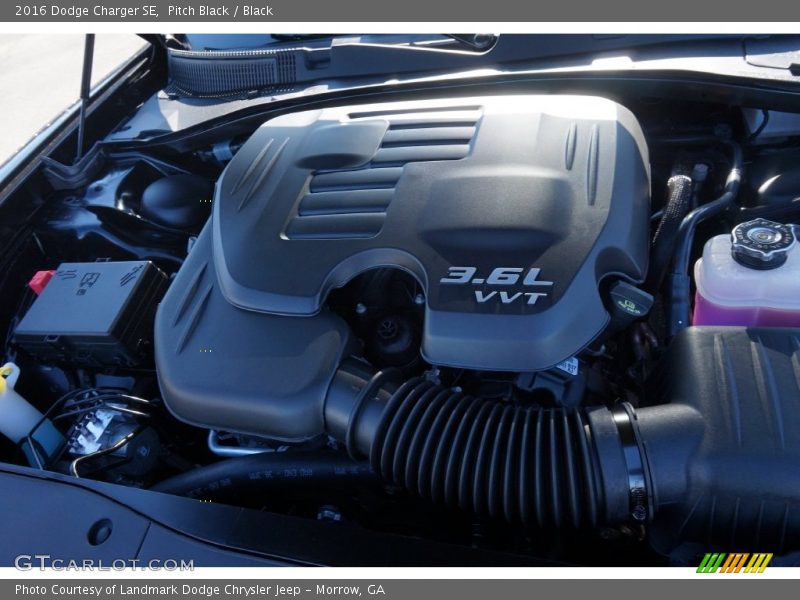 Pitch Black / Black 2016 Dodge Charger SE
