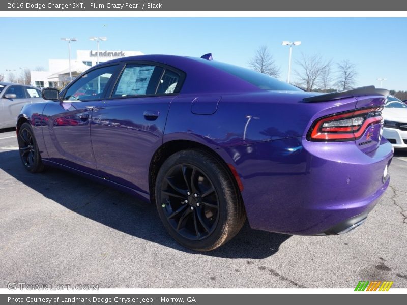 Plum Crazy Pearl / Black 2016 Dodge Charger SXT