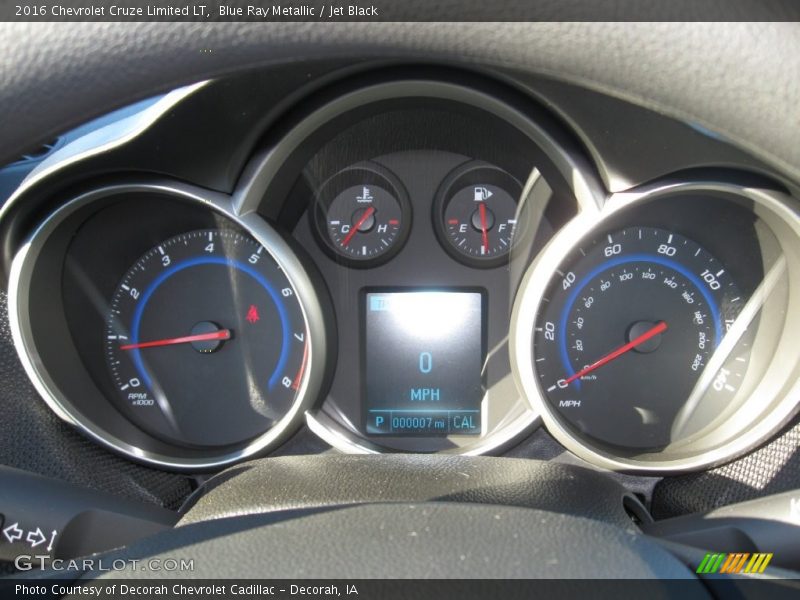 Blue Ray Metallic / Jet Black 2016 Chevrolet Cruze Limited LT