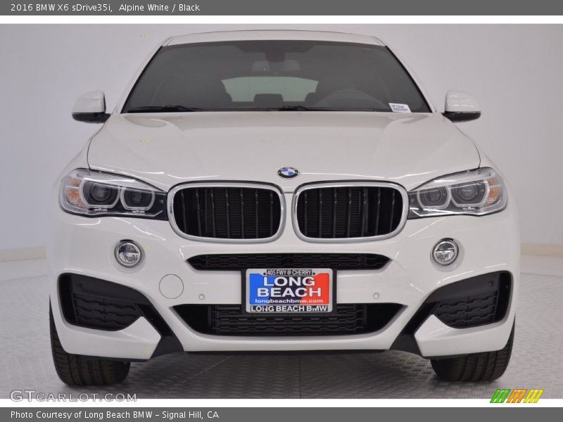 Alpine White / Black 2016 BMW X6 sDrive35i