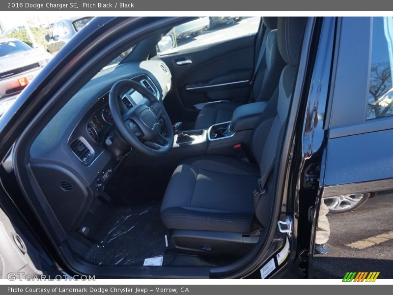 Pitch Black / Black 2016 Dodge Charger SE