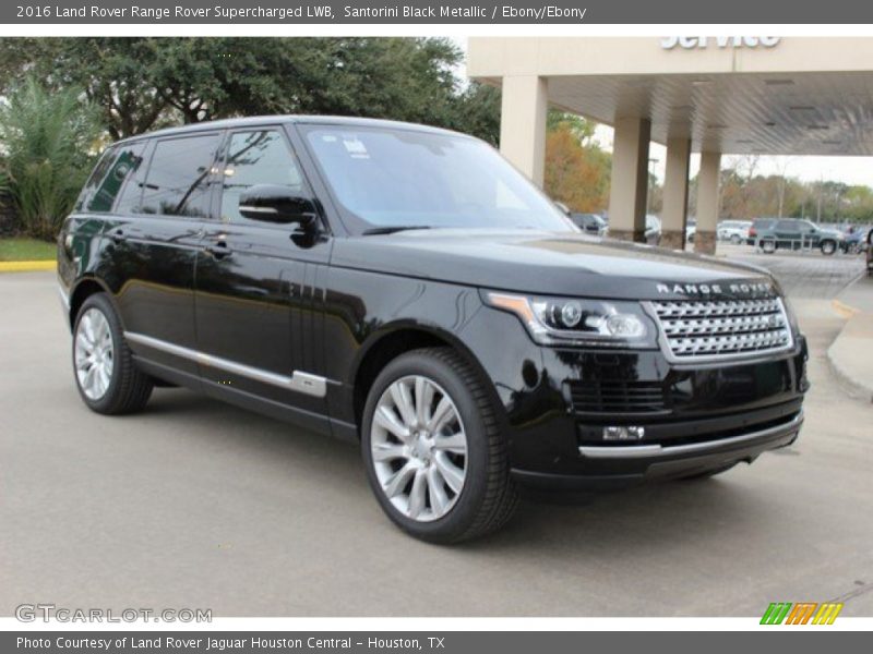 Santorini Black Metallic / Ebony/Ebony 2016 Land Rover Range Rover Supercharged LWB
