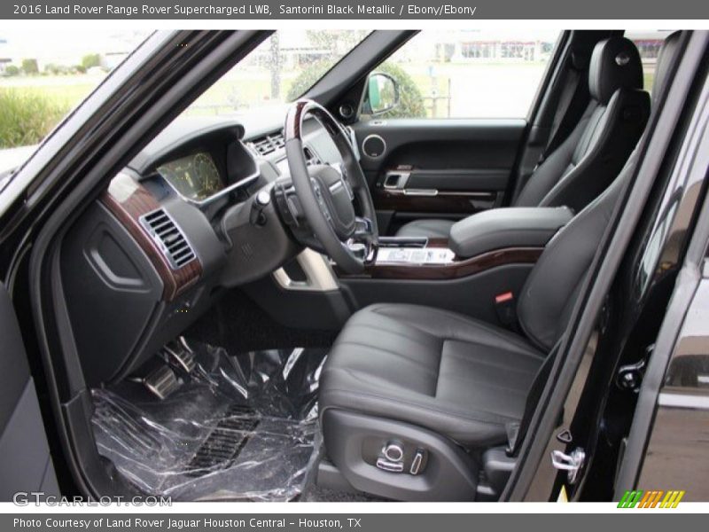 Santorini Black Metallic / Ebony/Ebony 2016 Land Rover Range Rover Supercharged LWB